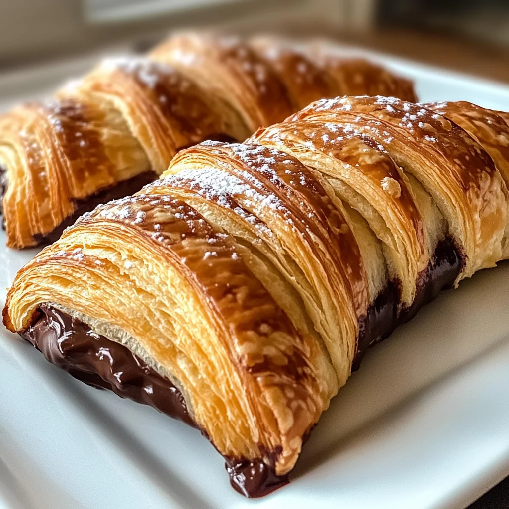 Deliciously Flaky Homemade Chocolate Croissants Made Easy
