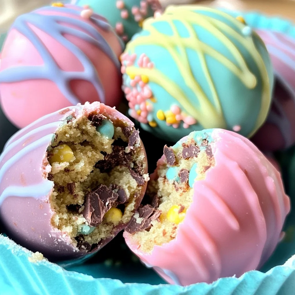 Easter Egg Cookie Dough Truffles