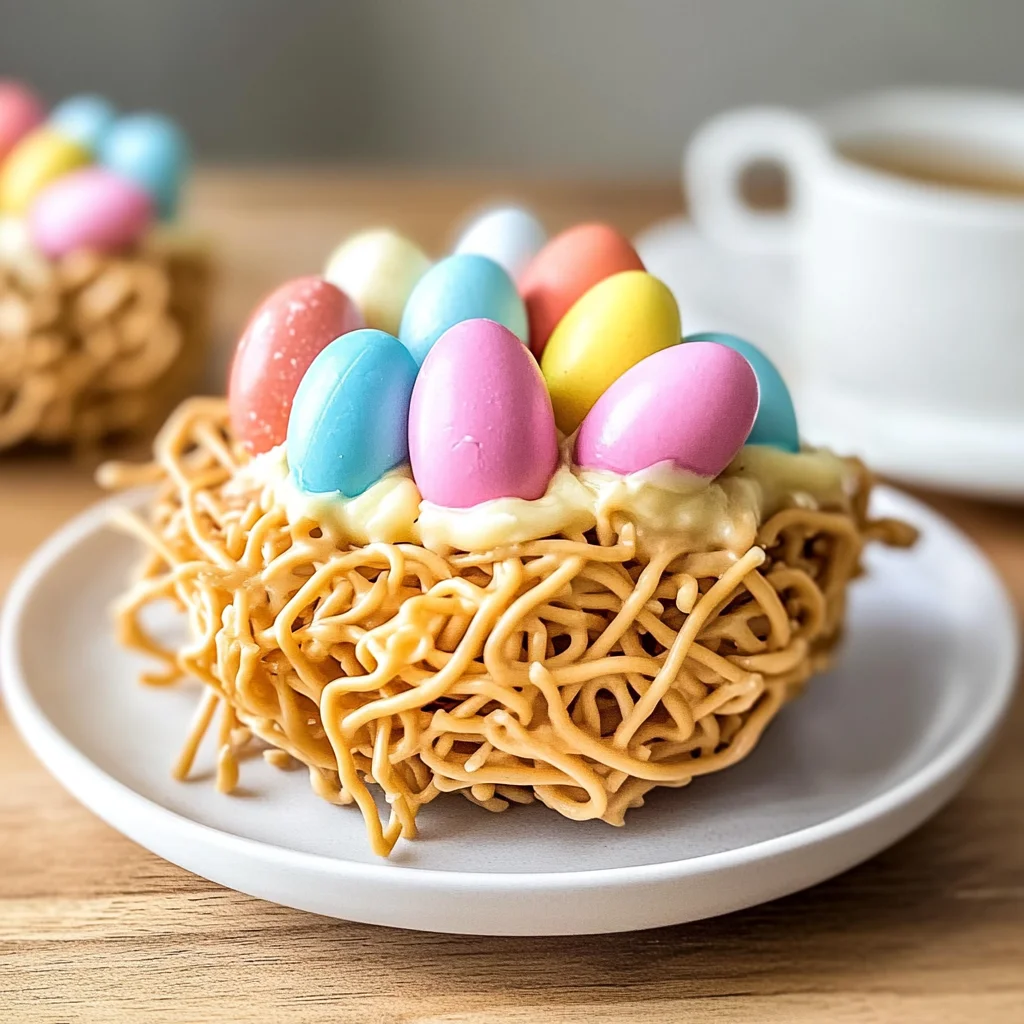 Easter Egg Peanut Butter Haystacks