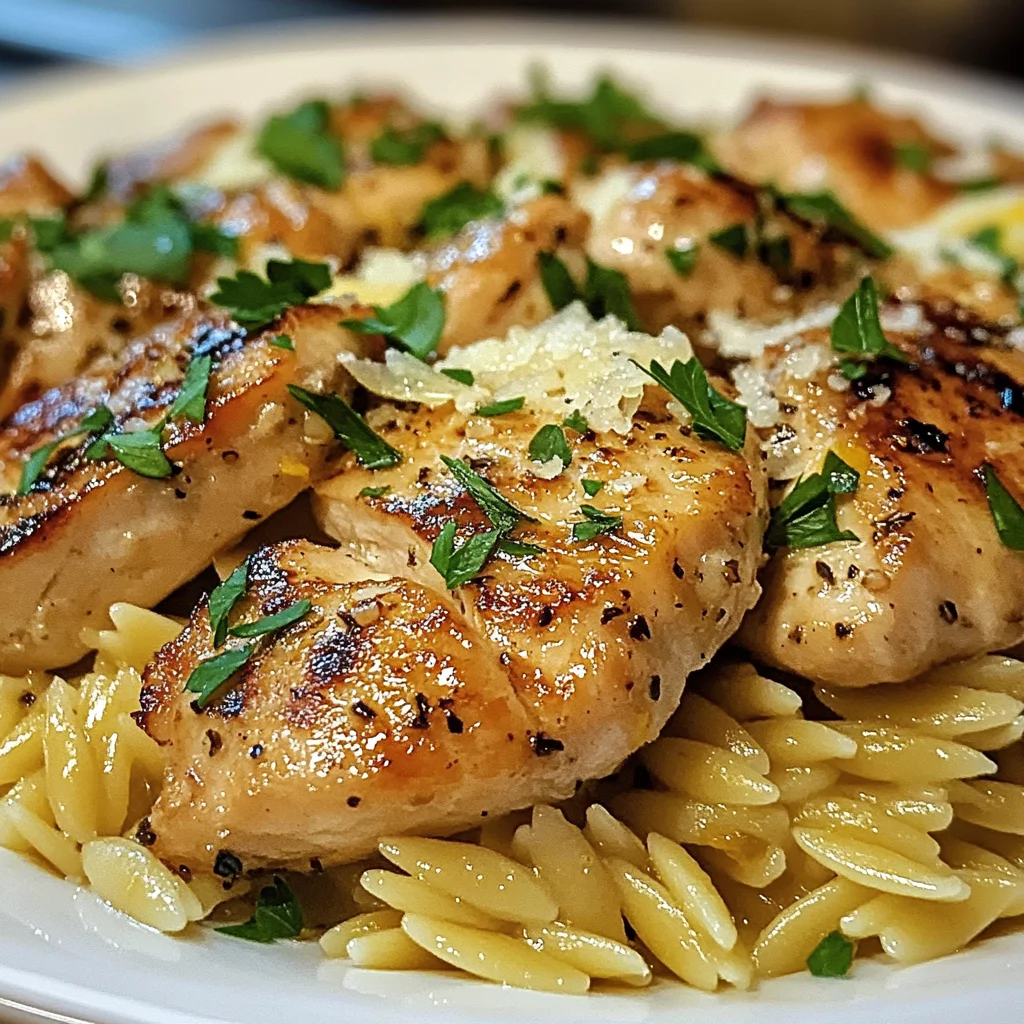 Easy Greek Lemon Garlic Chicken & Orzo That Bursts with Flavor