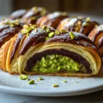 Easy Pistachio Chocolate Croissant Recipe | Homemade French Treat