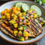 Grilled Cilantro Lime Chicken and Mango Salsa
