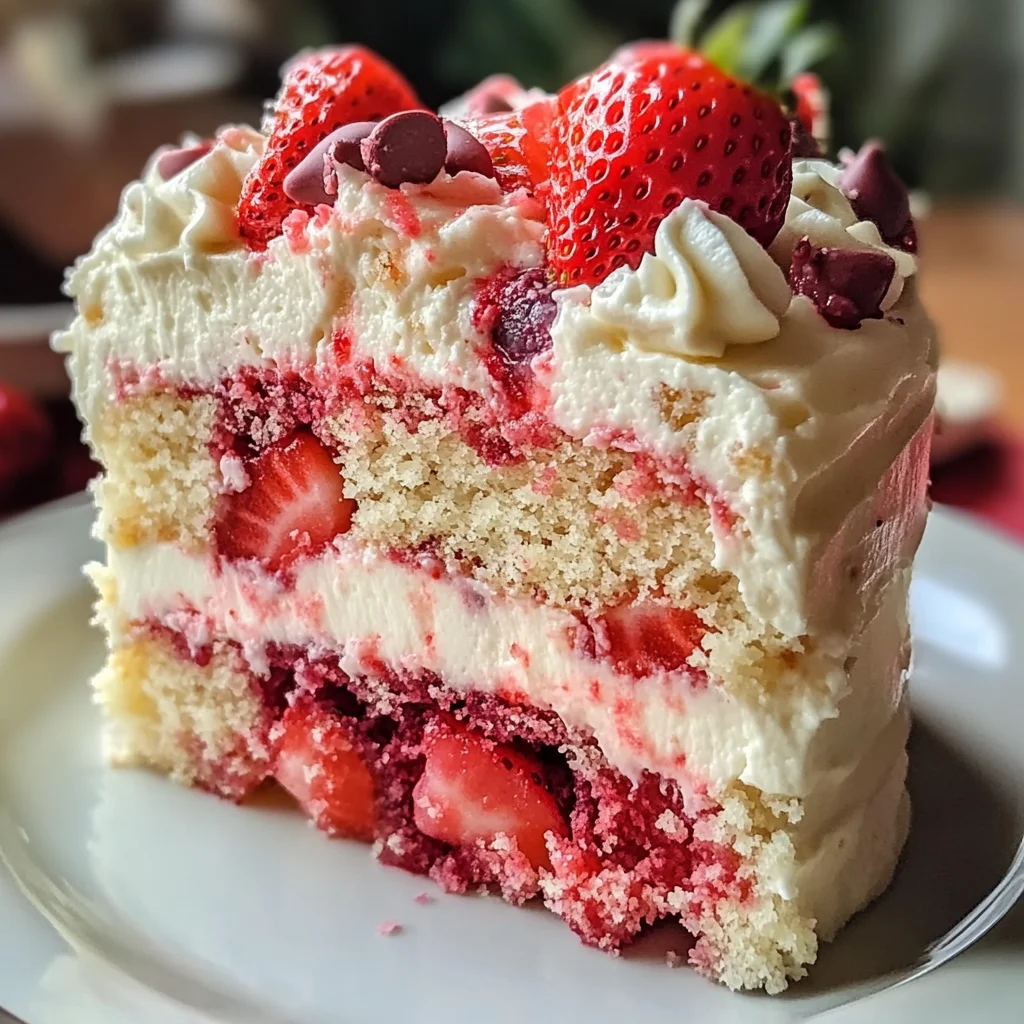 Irresistible Strawberry Earthquake Cake That Steals the Show