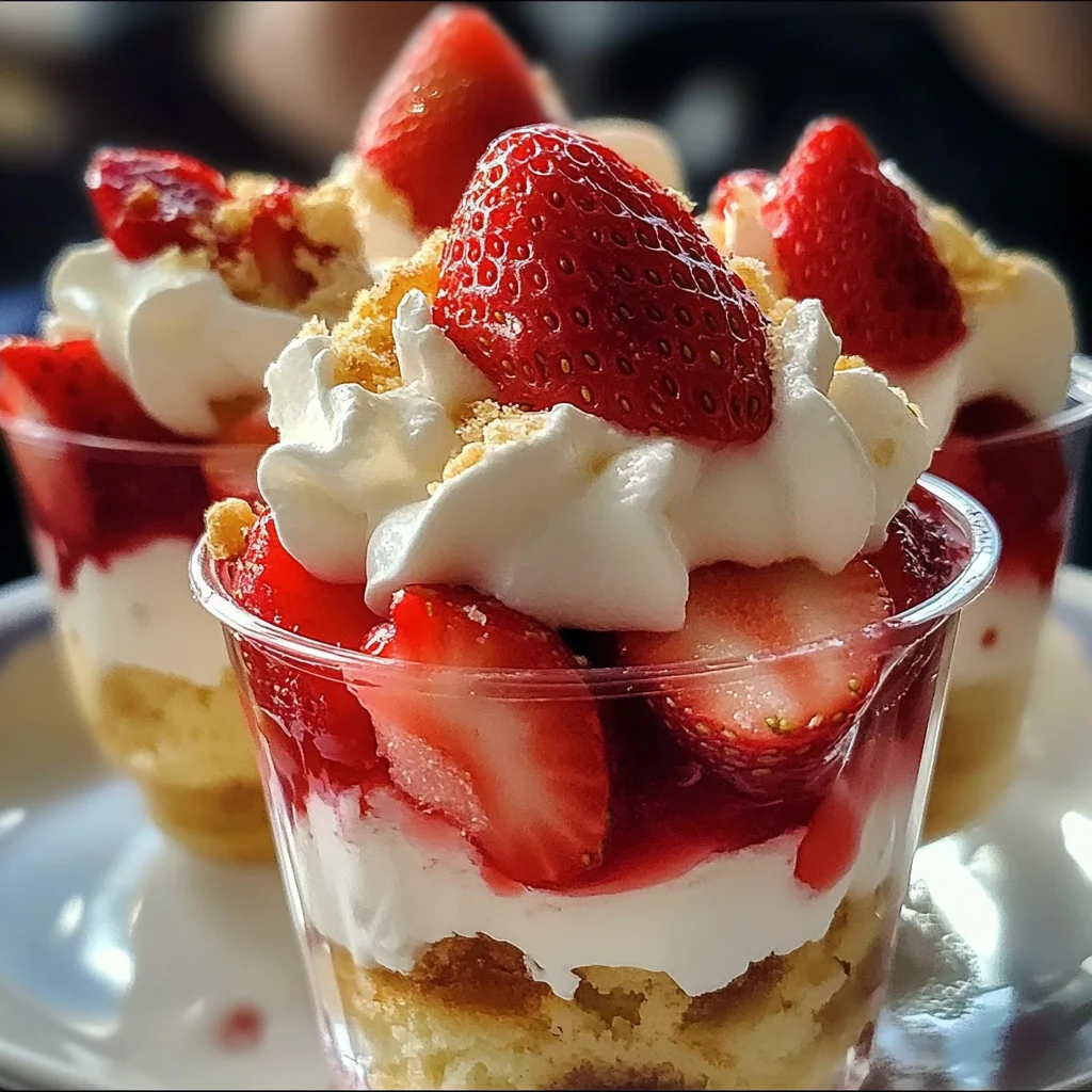 Quick Strawberry Shortcake Cups