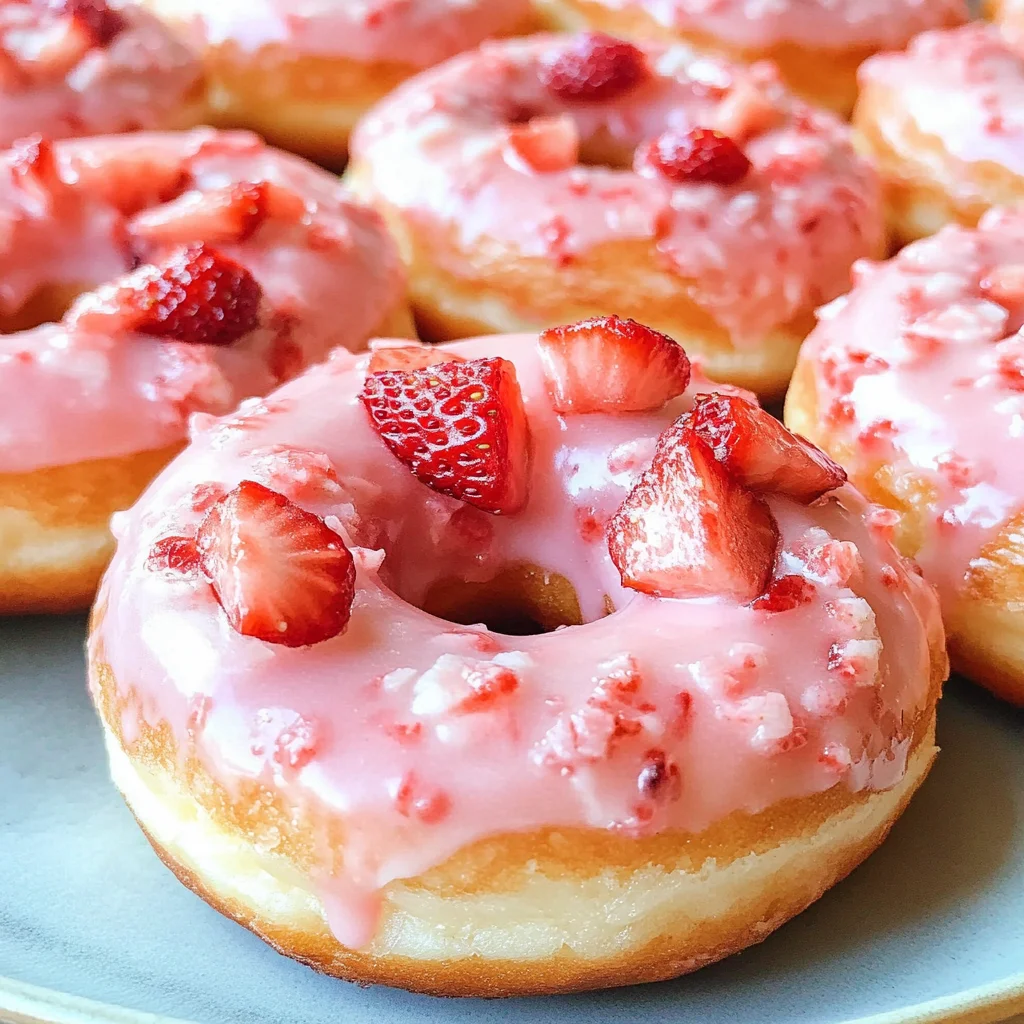 Strawberry Buttermilk Doughnuts Recipe