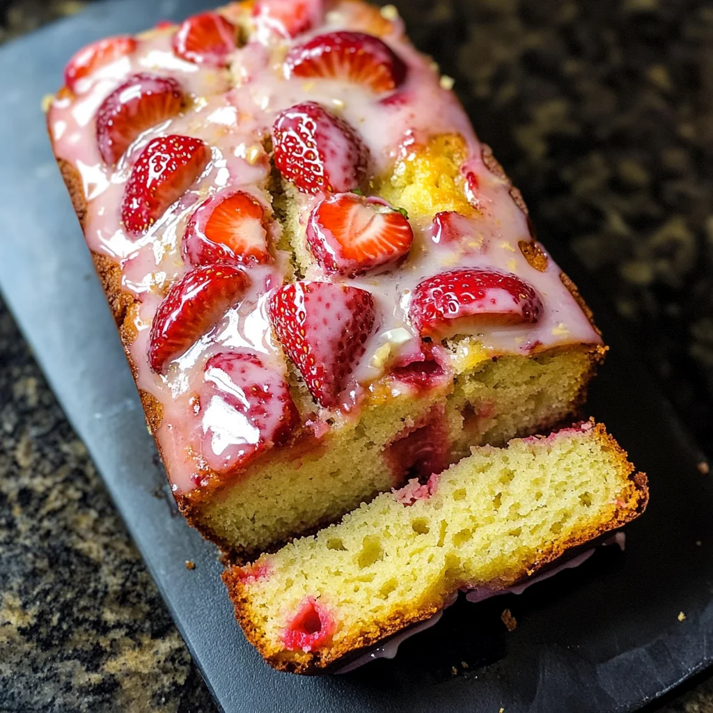 Strawberry Lemonade Quick Bread