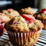 Strawberry Muffins with Frozen Strawberries