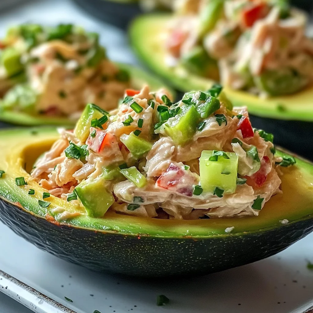Stuffed Avocado with Chicken Salad