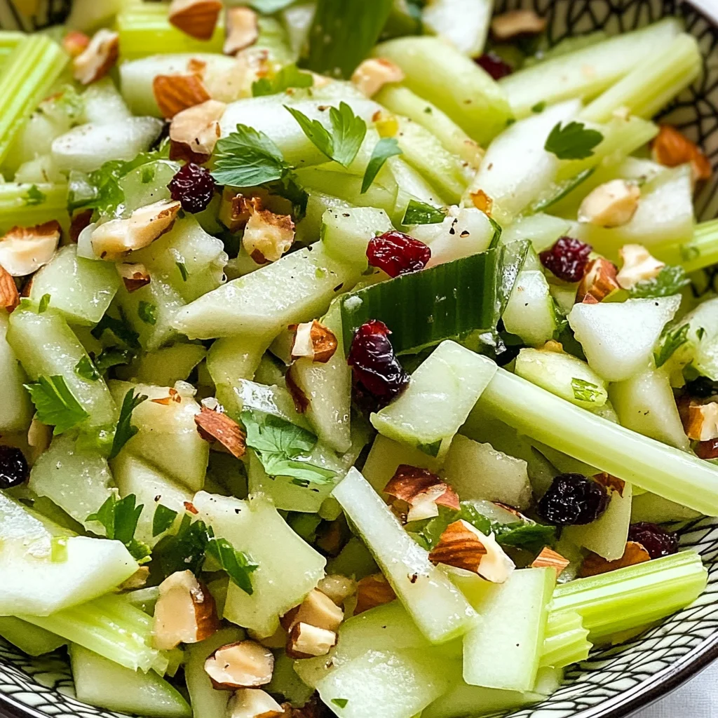 Crunch Salad with Celery and Green Apple