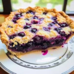 Crustless Blueberry Pie