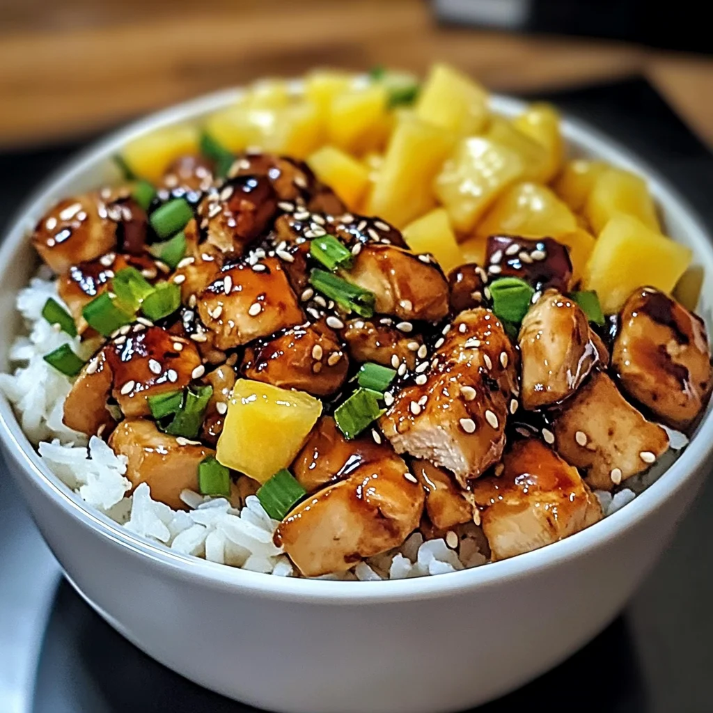Delicious Teriyaki Chicken and Pineapple Bowls in 30 Minutes