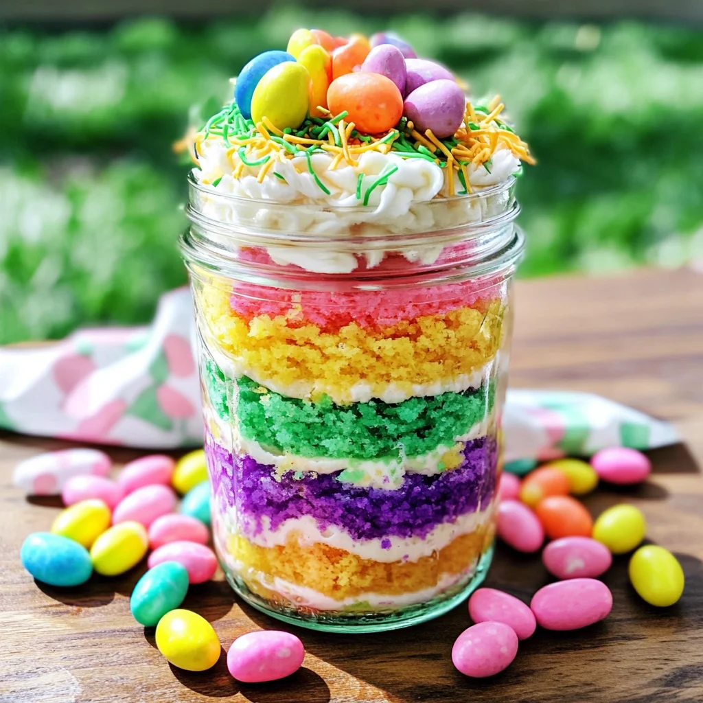 Easter Cake in a Jar