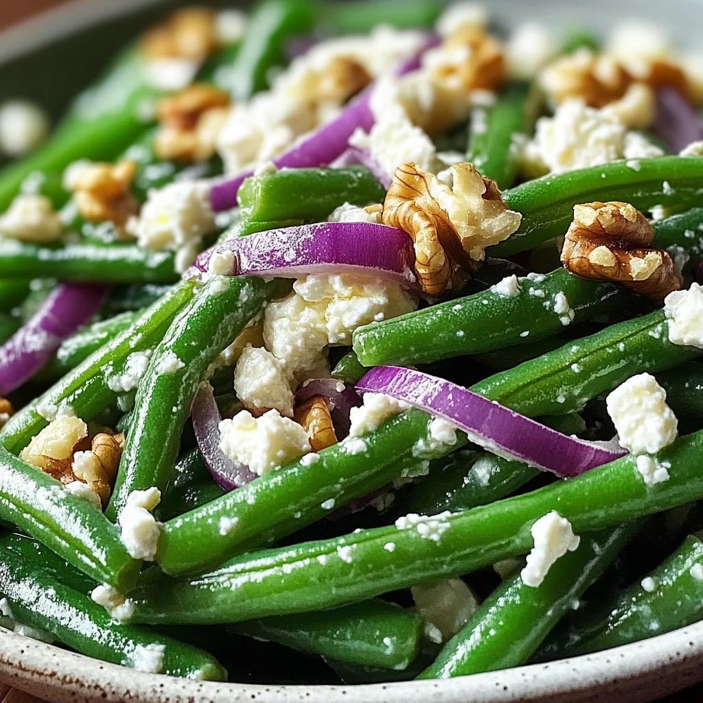 Fresh Green Bean Salad with Feta Cheese - A Blissful Crunch!