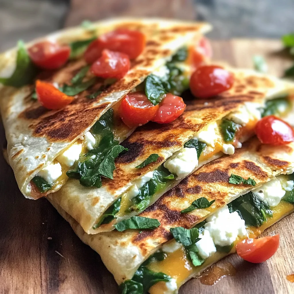 Fresh Mediterranean Quesadillas