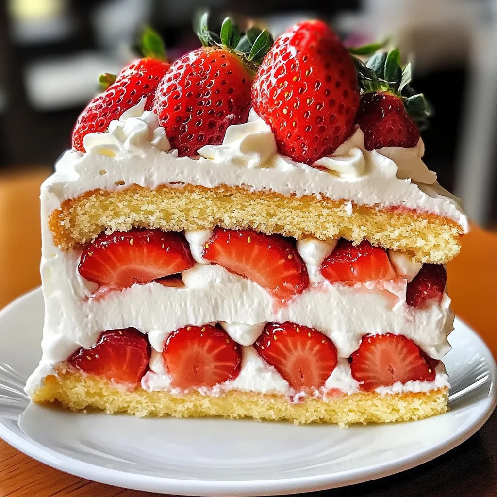 Irresistible Strawberries & Cream Torte for Summer Bliss