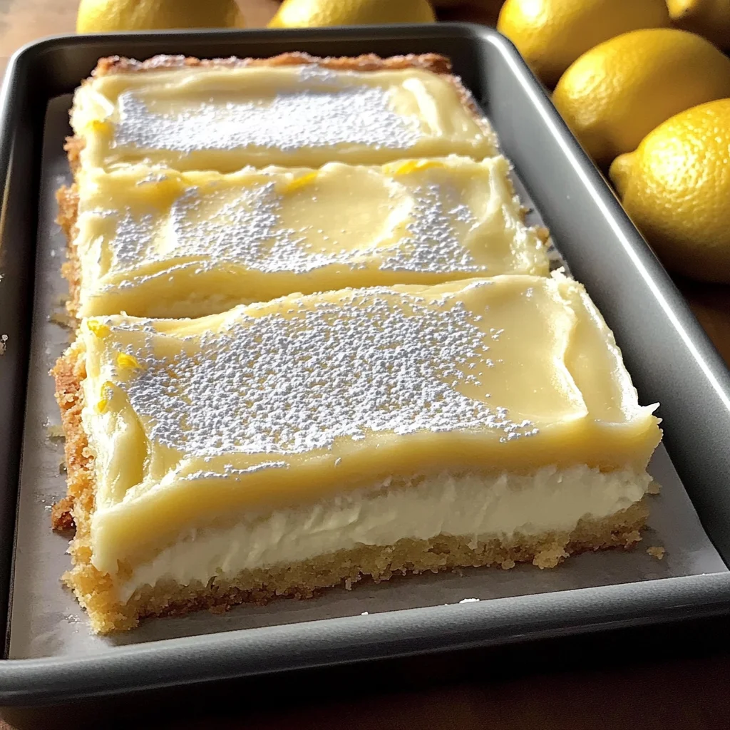 Lemon Bars with Cream Cheese for a Zesty Sweet Treat