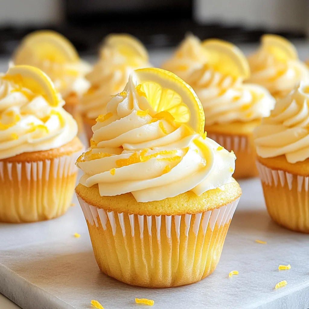 Lemon Cupcakes with Lemon Cream Cheese Frosting