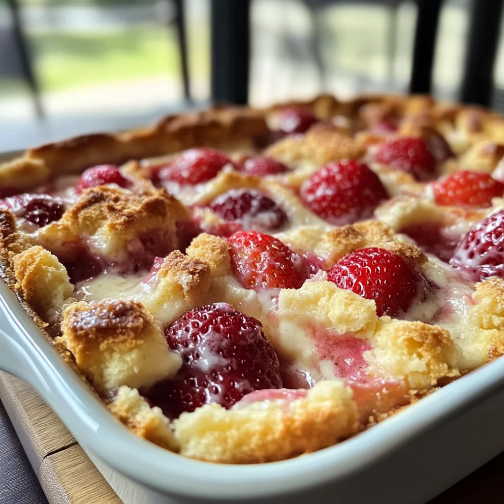 Perfect Strawberry Cream Cheese Cobbler Recipe
