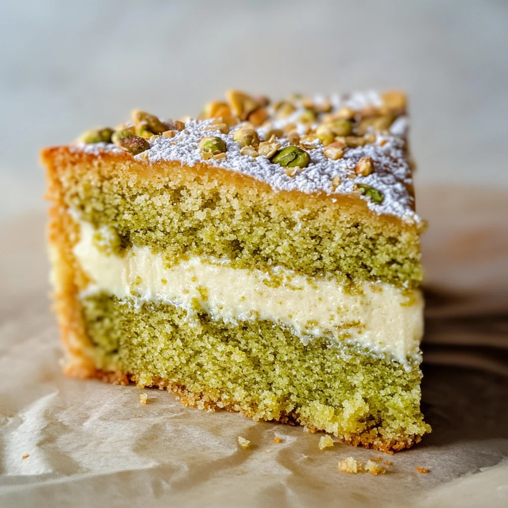 Pistachio Gooey Butter Cake