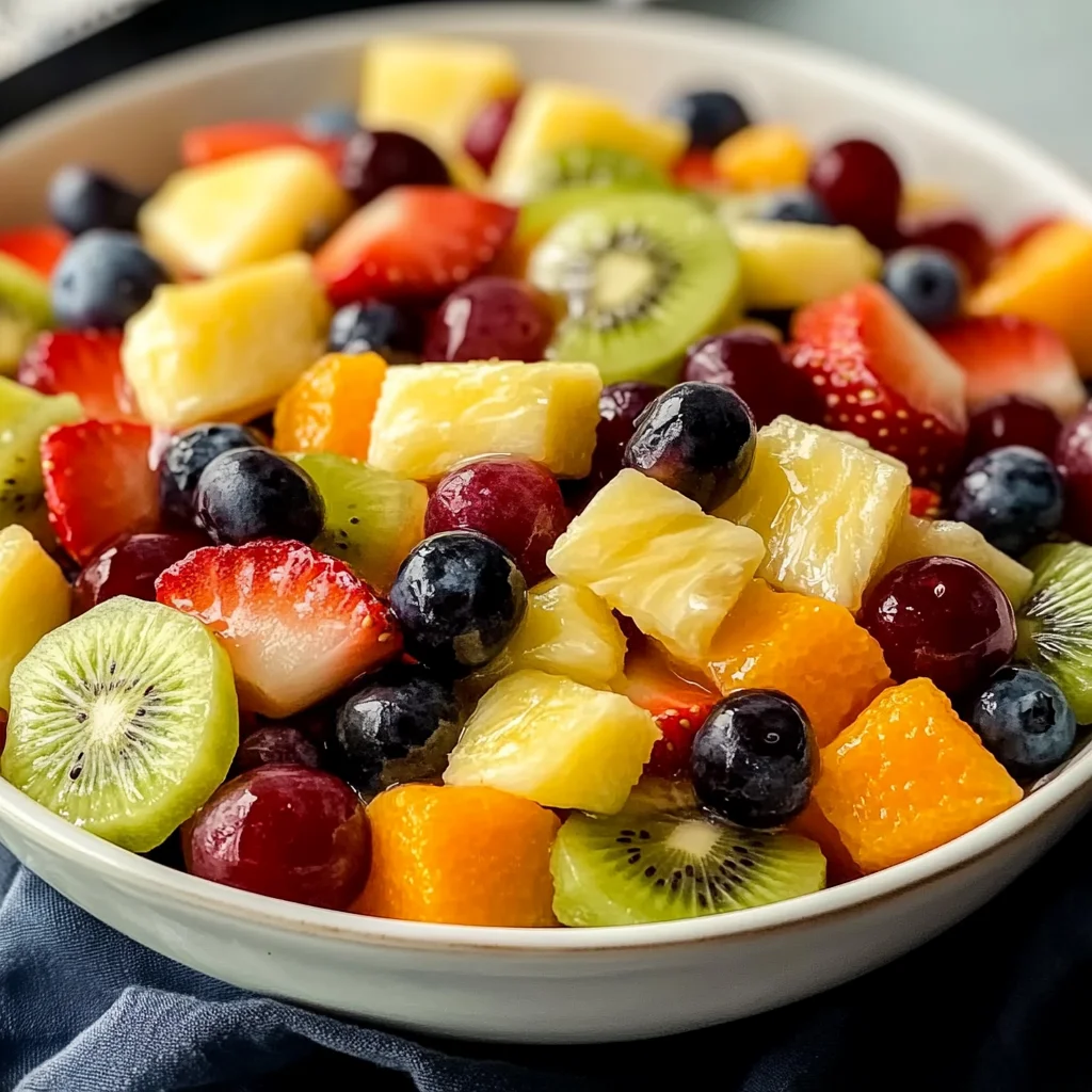 Refreshing Fruit Salad with Honey Lime Dressing
