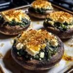Spinach and Feta Stuffed Mushrooms