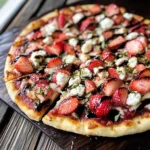 Strawberry Balsamic & Goat Cheese Pizza