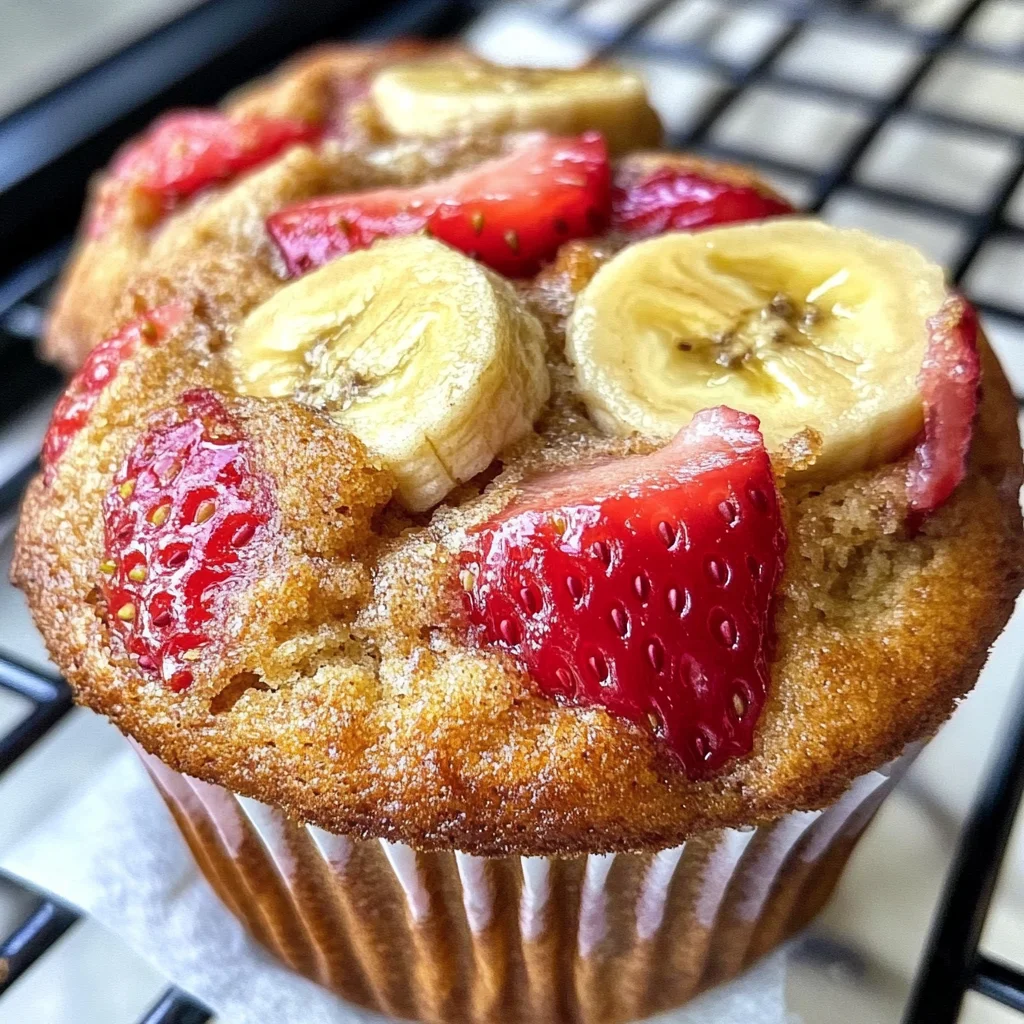Strawberry Banana Muffins