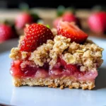 Strawberry Oatmeal Crumble Bars