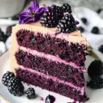 Blackberry Velvet Cake