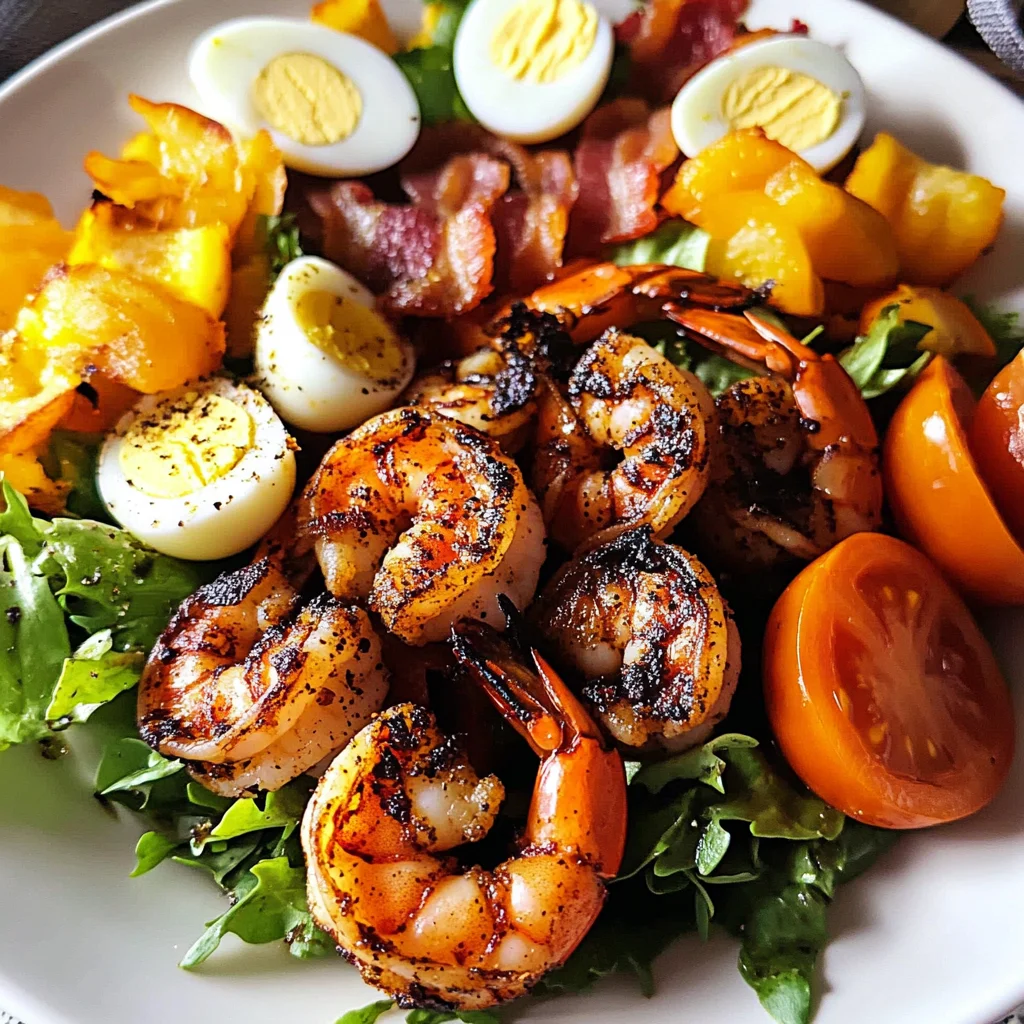 Blackened Shrimp Salad with Cchicken chicken hampagne Vinaigrette