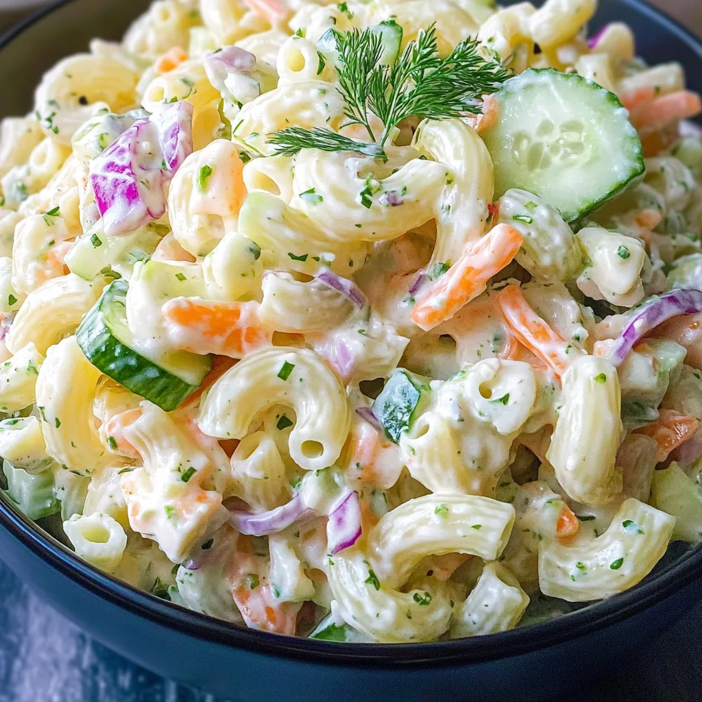 CRUNCHY COLESLAW PASTA SALAD