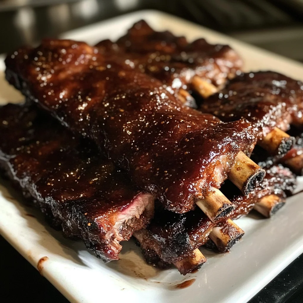 Cranberry & Cola-Glazed Babyback Ribs