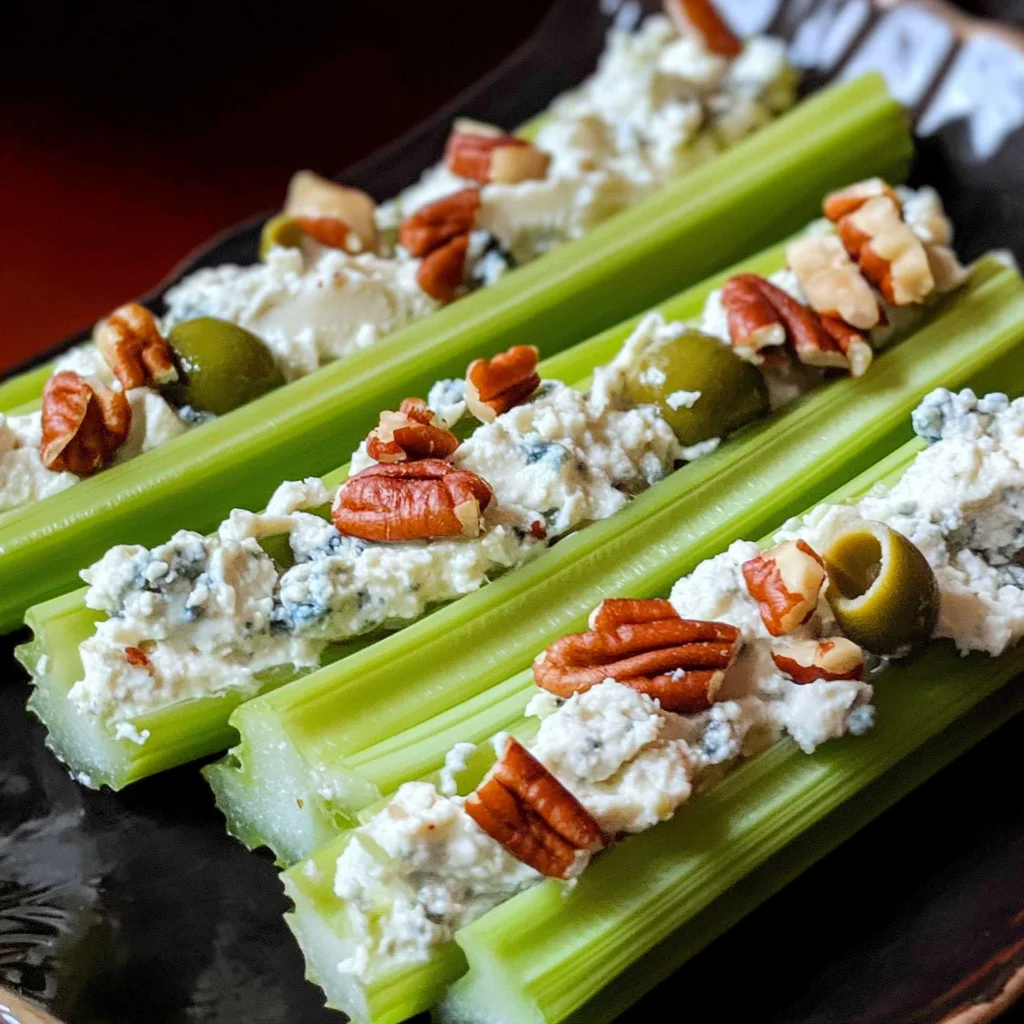 Cream Cheese Stuffed Celery