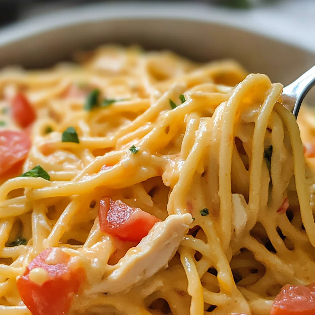 Crock Pot Cheesy Chicken Spaghetti Recipe