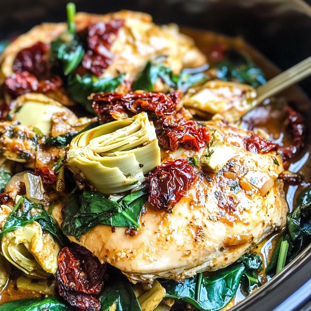 Crock Pot Tuscan Chicken