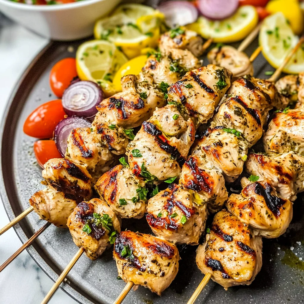 Easy Greek Chicken Souvlaki