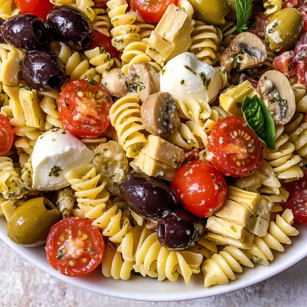 Easy Italian Antipasto Pasta Salad Recipe