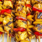 Grilled Honey Mustard Chicken Kabobs