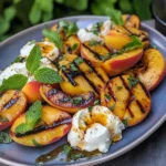 Grilled Peach Salad with Whipped Feta