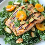 Grilled Salmon Salad with Apricot Dressing