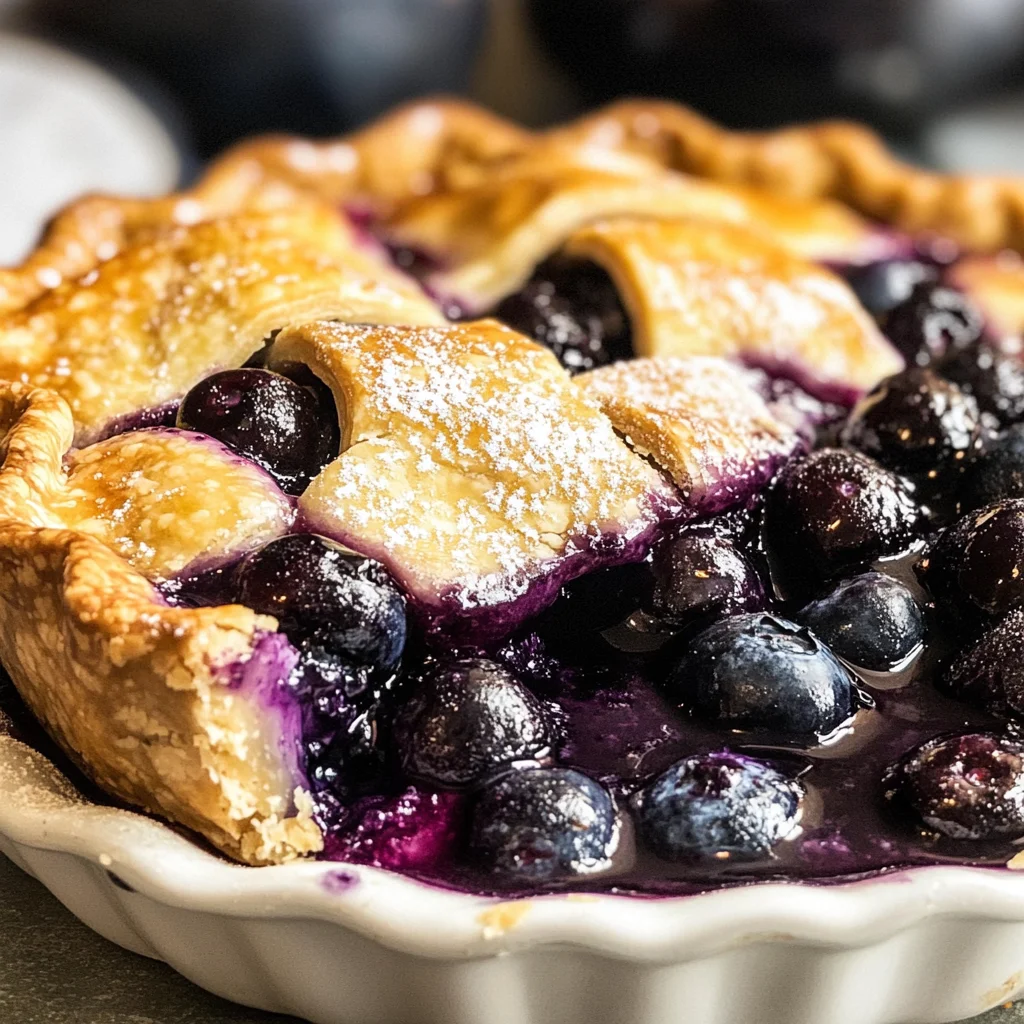 Homemade Blueberry Pie Recipe
