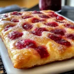 Homemade Jam Donut Focaccia: Sweet Bliss for Brunch Lovers