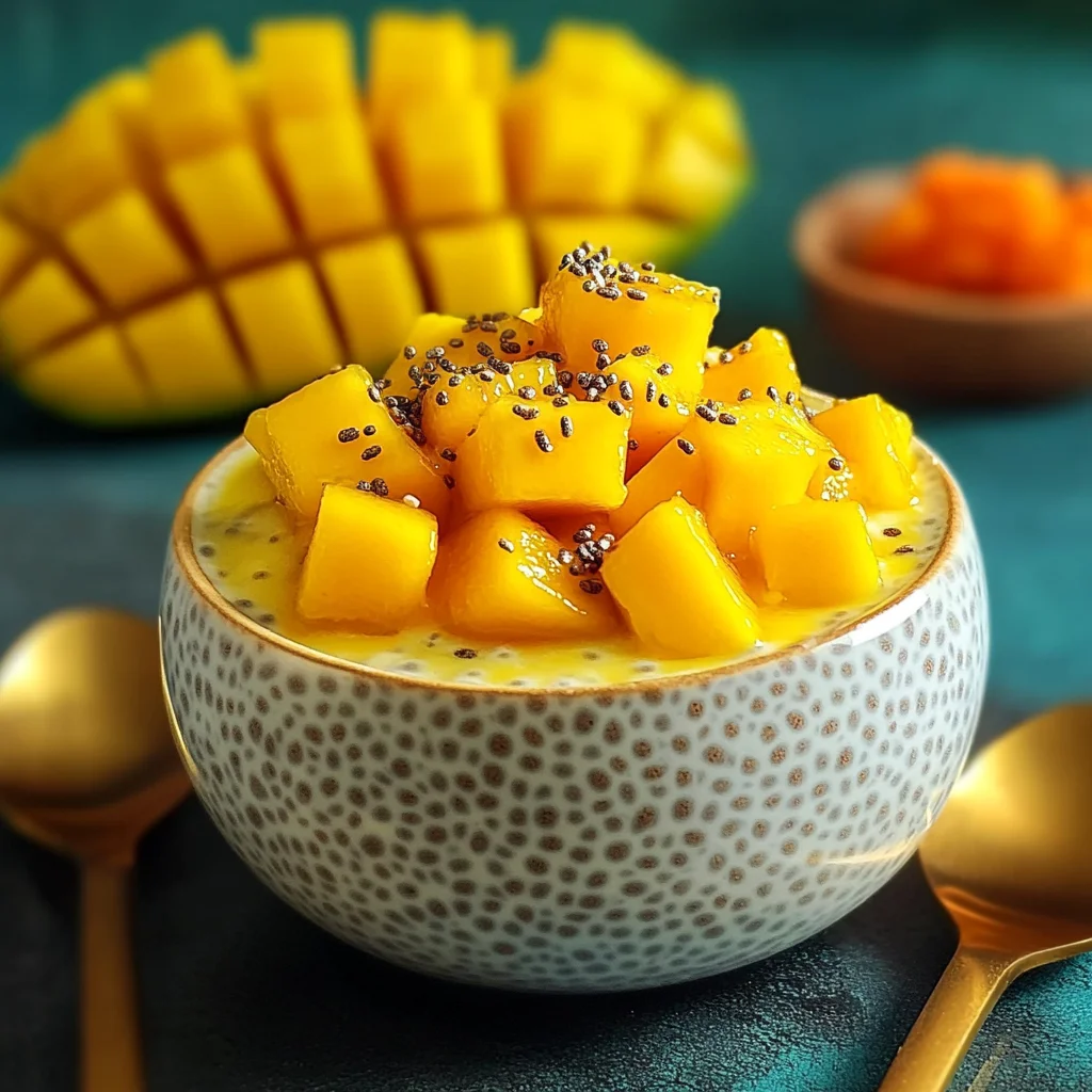 Homemade Mango Chia Pudding Cups