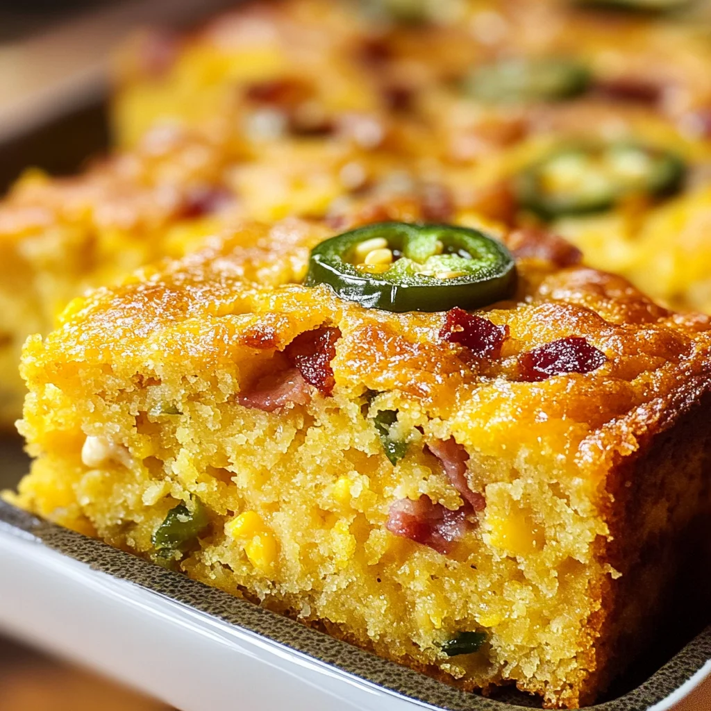 Jalapeño Cornbread with Turkey Turkey Bacon & Cheddar