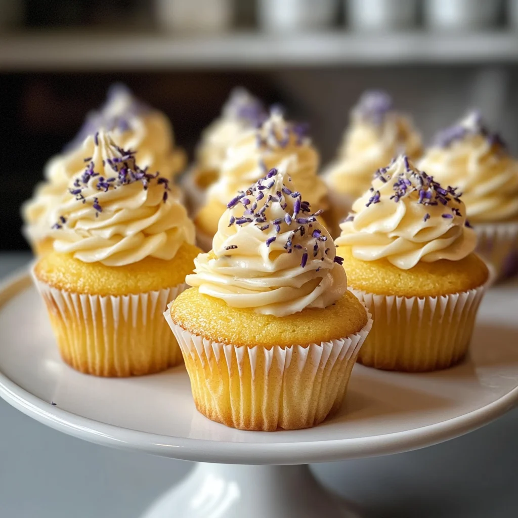 Lemon Lavender Honey Cupcakes