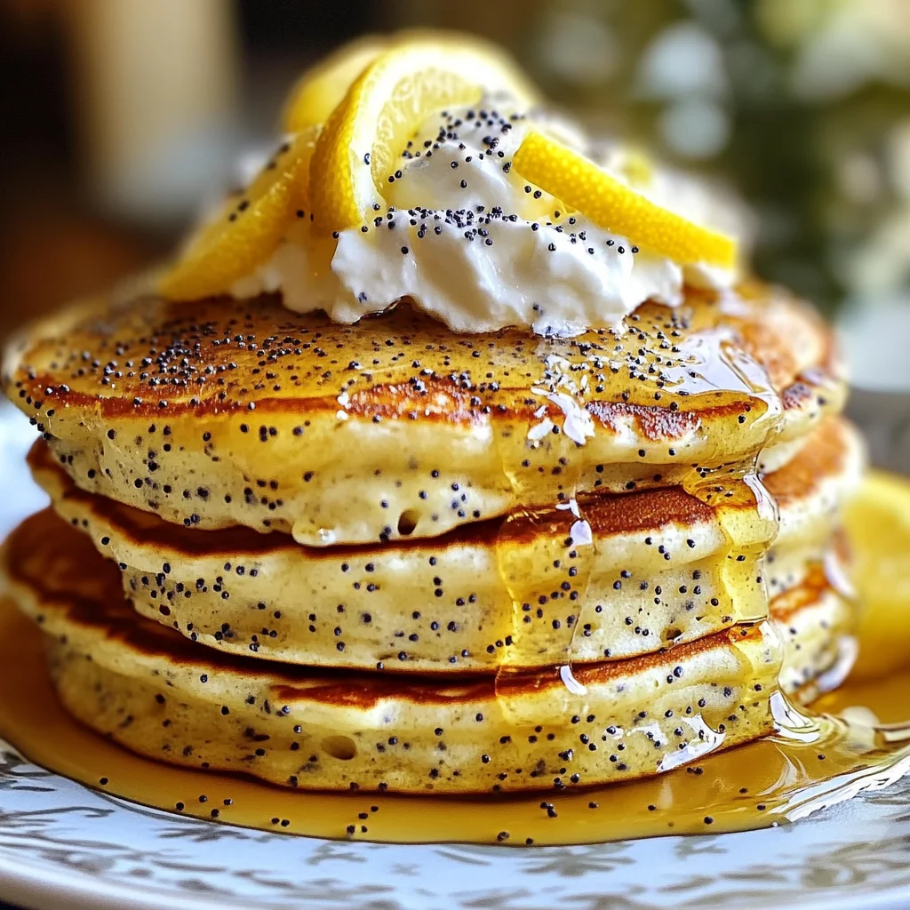 Lemon Poppy Seed Pancakes