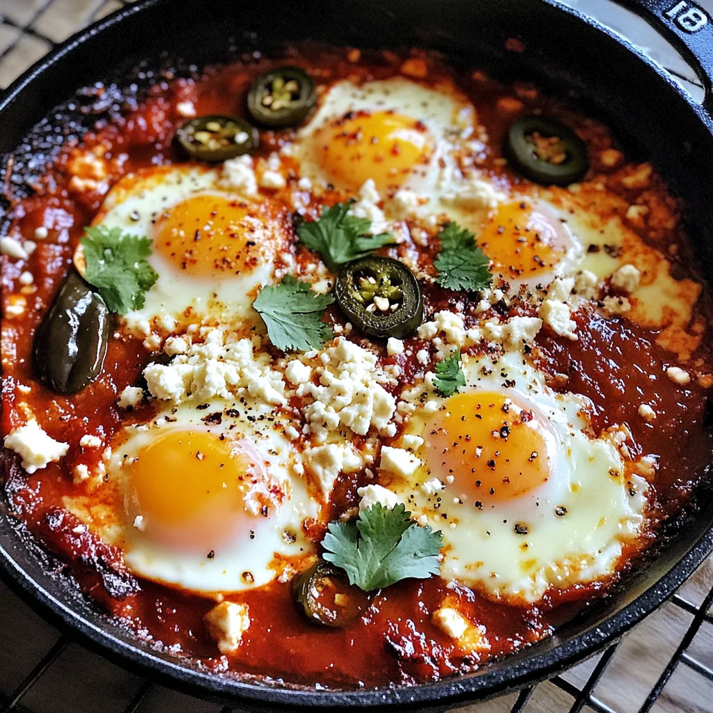 Mexican Baked Eggs in Tomato Sauce