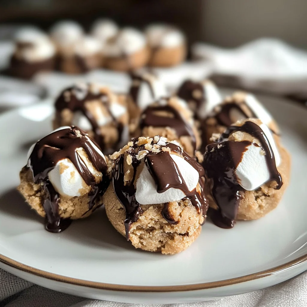 No Bake S'mores Cookie Dough Bites