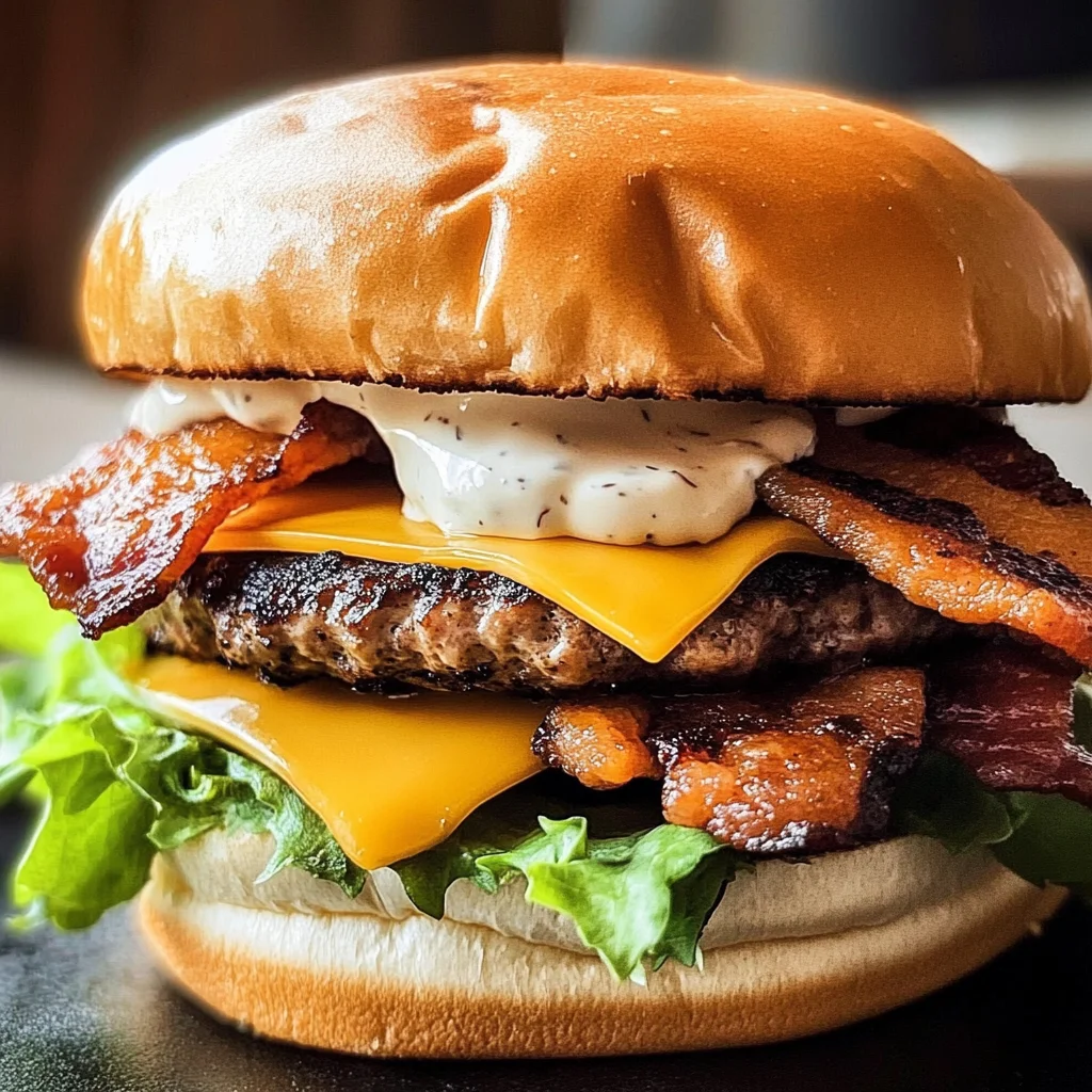 Pepper Crusted Turkey Turkey Bacon Cheeseburgers