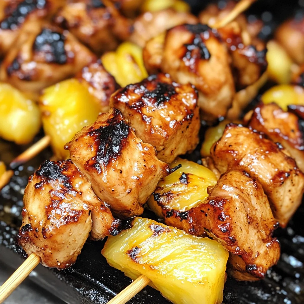 Pineapple Chicken Kebabs Recipe